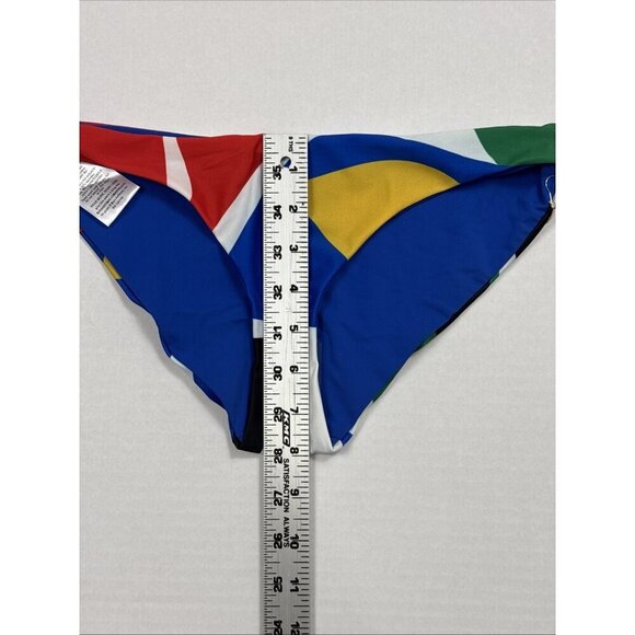 Mara Hoffman XS ZOA Crimson Colorblock Swim Bottom UPF 50+ Red‎ Multi NWT 9292 - Picture 4 of 15